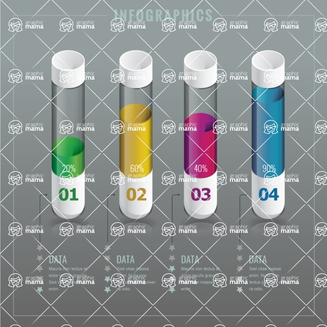 Infographic Templates Collection - Vector, Photoshop, PowerPoint, Google Slides - 3D Cylindrical Infographic Template